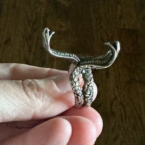 sterling silver snake ring